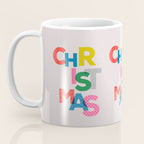 Christmas colorful typography Coffee Mug Gallery Image 3