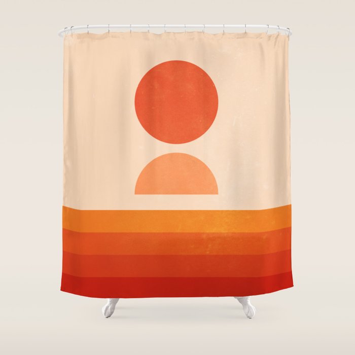 Sun Waves Shower Curtain Gallery Image 1