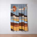 Abstract Art Landscape 63 Window Curtain Gallery Image 3