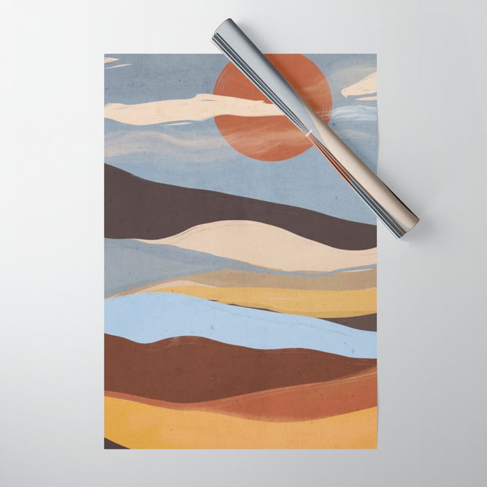 Abstract Art Landscape 63 Wrapping Paper Gallery Image 1