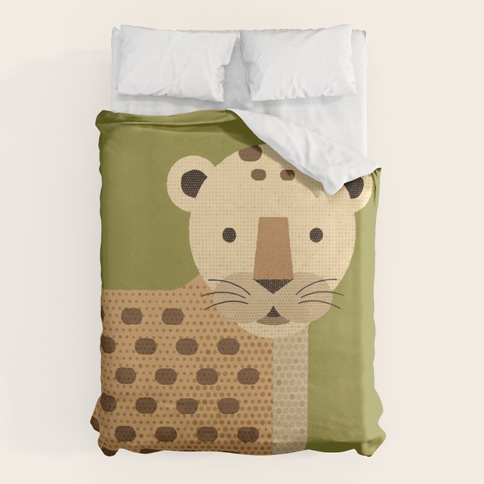 Whimsy Leopard Duvet Cover Gallery Image 1