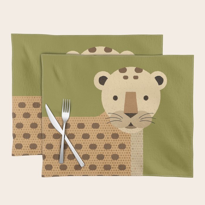 Whimsy Leopard Placemat Gallery Image 1