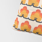 Retro Cloud Stripe 70s Floral Pattern Pillow Sham Gallery Image 4