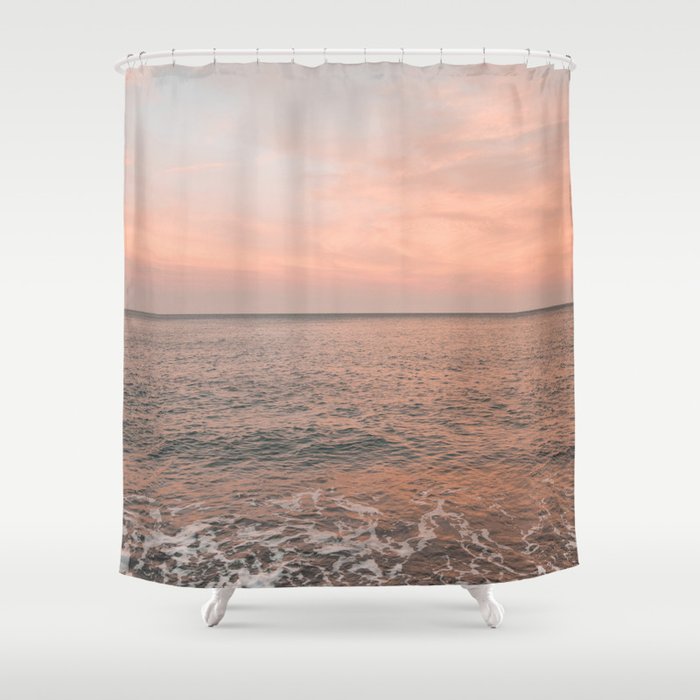Sunset At The Beach Shower Curtain Gallery Image 1