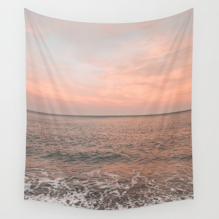 Sunset At The Beach Wall Tapestry Gallery Image 1