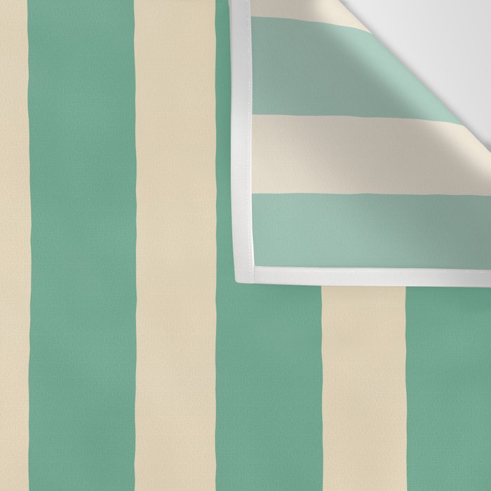 Simple Stripes Pattern - Light Green Wall Tapestry Gallery Image 3