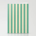 Simple Stripes Pattern - Light Green Stationery Card Gallery Image 2