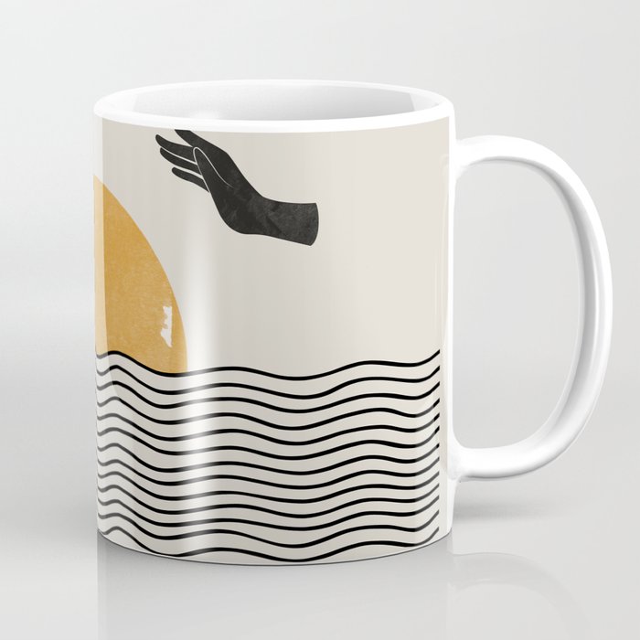 Sunrise Hand Art Coffee Mug Gallery Image 1