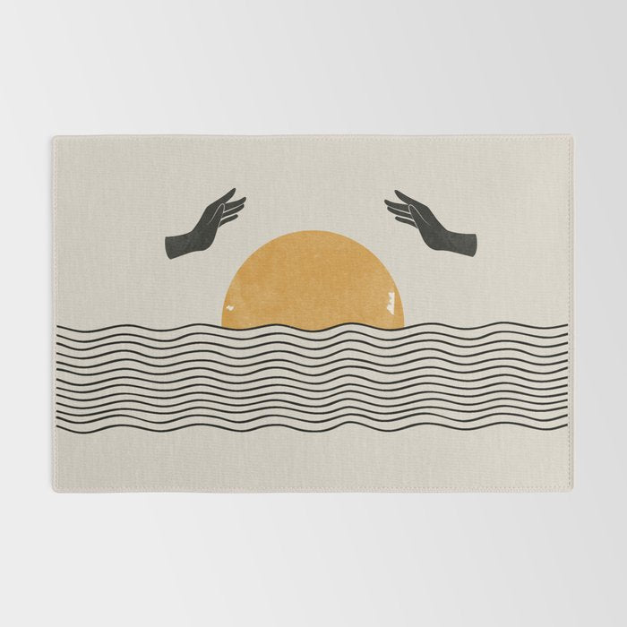 Sunrise Hand Art Rug Gallery Image 2