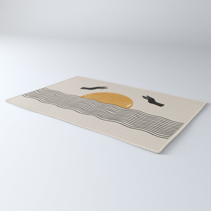 Sunrise Hand Art Rug Gallery Image 3