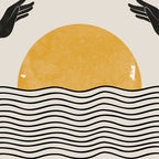 Sunrise Hand Art Coffee Mug Gallery Image 2