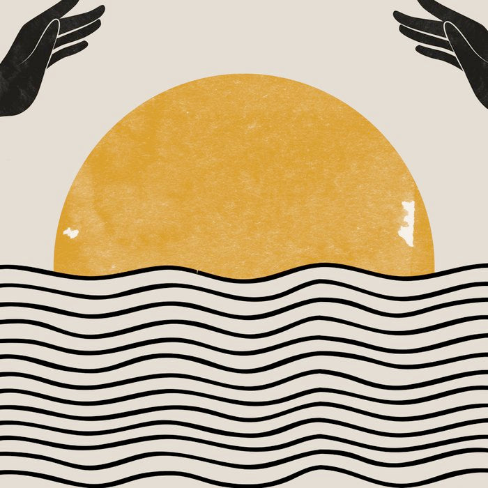 Sunrise Hand Art Coffee Mug Gallery Image 2