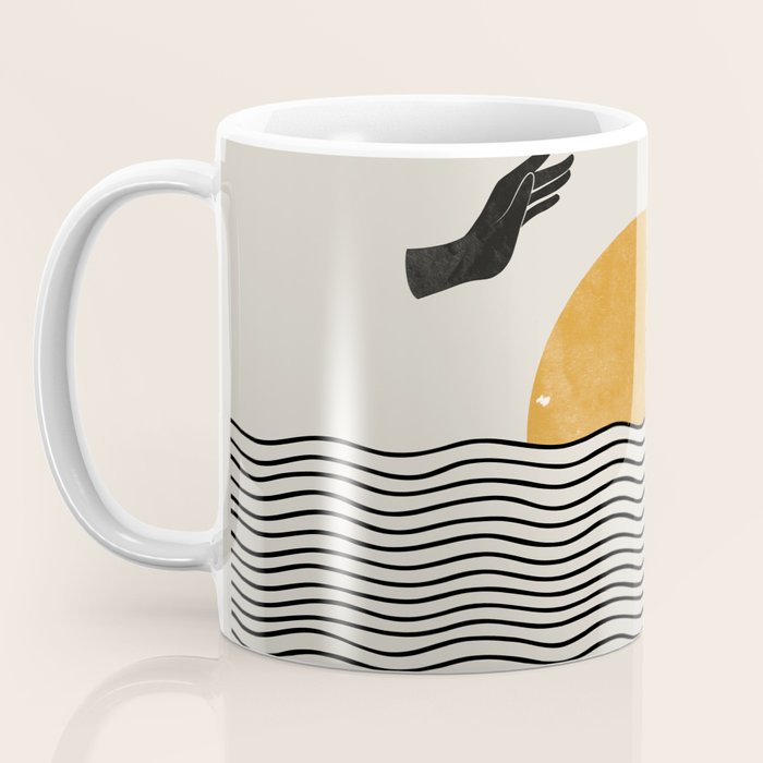 Sunrise Hand Art Coffee Mug Gallery Image 3