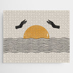 Sunrise Hand Art Jigsaw Puzzle Gallery Image 1