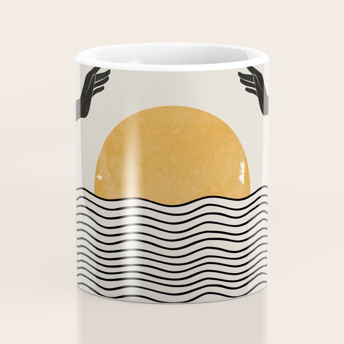 Sunrise Hand Art Coffee Mug Gallery Image 4