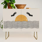 Sunrise Hand Art Credenza Gallery Image 1