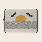 Sunrise Hand Art Laptop Sleeve Gallery Image 1