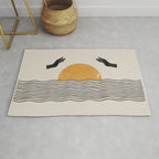 Sunrise Hand Art Rug Gallery Image 1