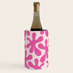 Hot Pink Amoeba Dance Funky Abstract Pattern Wine Chiller Gallery Image 3