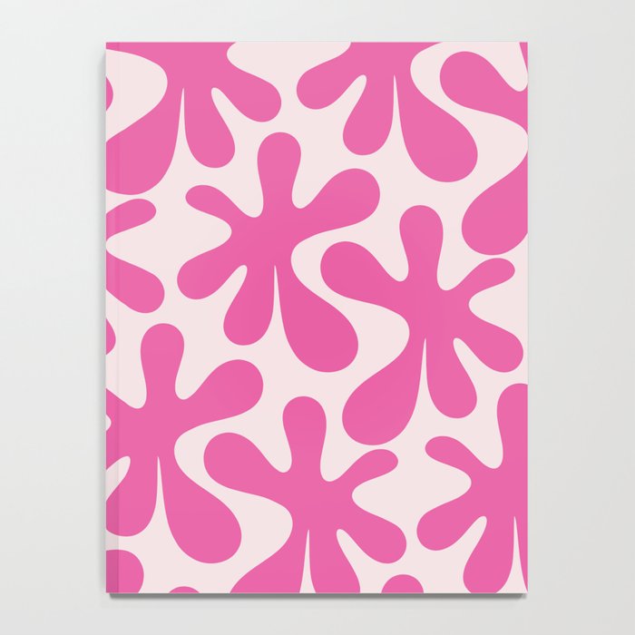 Hot Pink Amoeba Dance Funky Abstract Pattern Notebook Gallery Image 4
