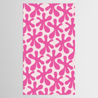 Hot Pink Amoeba Dance Funky Abstract Pattern Tablecloth Gallery Image 2