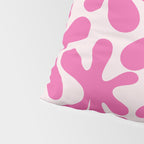 Hot Pink Amoeba Dance Funky Abstract Pattern Pillow Sham Gallery Image 4
