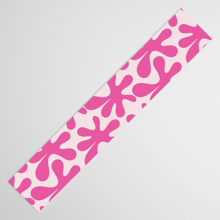 Hot Pink Amoeba Dance Funky Abstract Pattern Table Runner Gallery Image 3