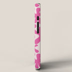 Hot Pink Amoeba Dance Funky Abstract Pattern iPhone Case Gallery Image 2