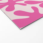 Hot Pink Amoeba Dance Funky Abstract Pattern Welcome Mat Gallery Image 2