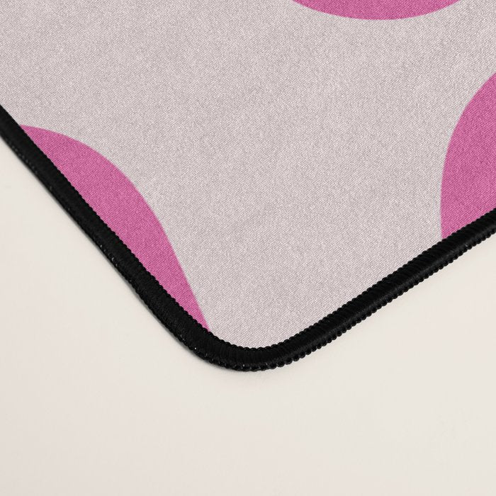 Hot Pink Amoeba Dance Funky Abstract Pattern Desk Mat Gallery Image 4
