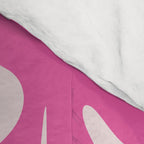 Hot Pink Amoeba Dance Funky Abstract Pattern Comforter Gallery Image 4