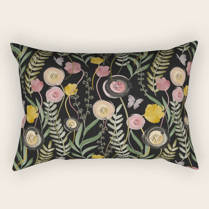 Meadow Noir Rectangular Pillow Gallery Image 1