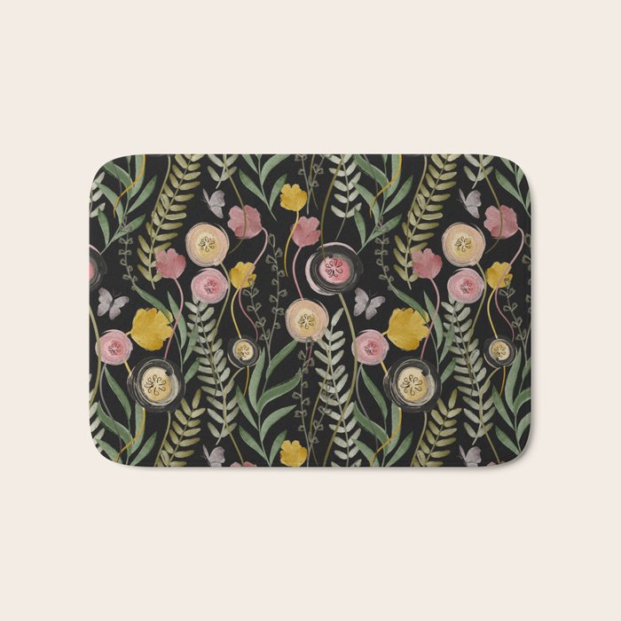 Meadow Noir Bath Mat Gallery Image 1