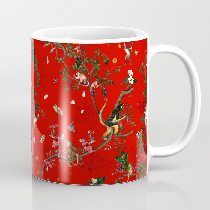 Monkey World Red Coffee Mug Gallery Image 1