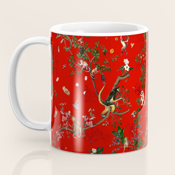 Monkey World Red Coffee Mug Gallery Image 3