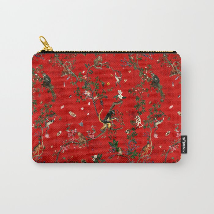 Monkey World Red Carry All Pouch Gallery Image 1