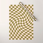 Check VI - Green Twist â Checkerboard Print Wrapping Paper Gallery Image 1