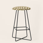 Check VI - Green Twist â Checkerboard Print Stool Gallery Image 1
