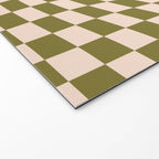 Check VI - Green Twist â Checkerboard Print Welcome Mat Gallery Image 2