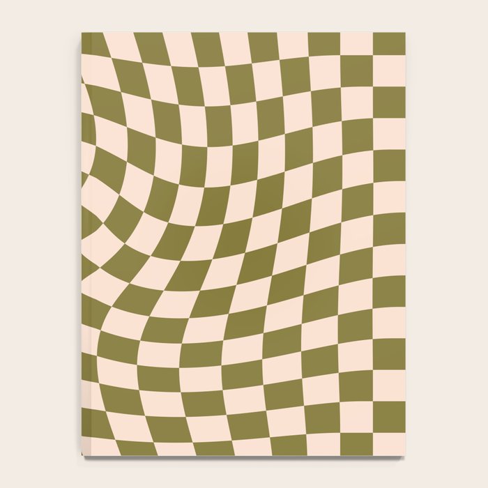 Check VI - Green Twist â Checkerboard Print Notebook Gallery Image 4