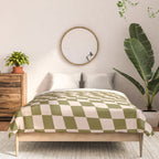 Check VI - Green Twist â Checkerboard Print Comforter Gallery Image 3