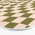 Check VI - Green Twist â Checkerboard Print Bath Mat Gallery Image 3