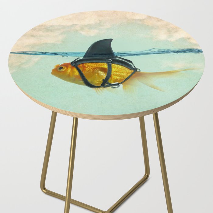 Brilliant DISGUISE - Goldfish with a Shark Fin Side Table Gallery Image 2