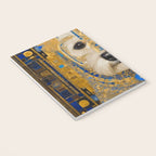 White Klimt Dog with Blue and Gold Costume Notebook Gallery Image 3