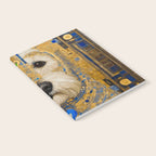 White Klimt Dog with Blue and Gold Costume Notebook Gallery Image 2