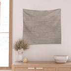 Minimalist, Boho, Line Art in Stone Beige Wall Tapestry Gallery Image 2