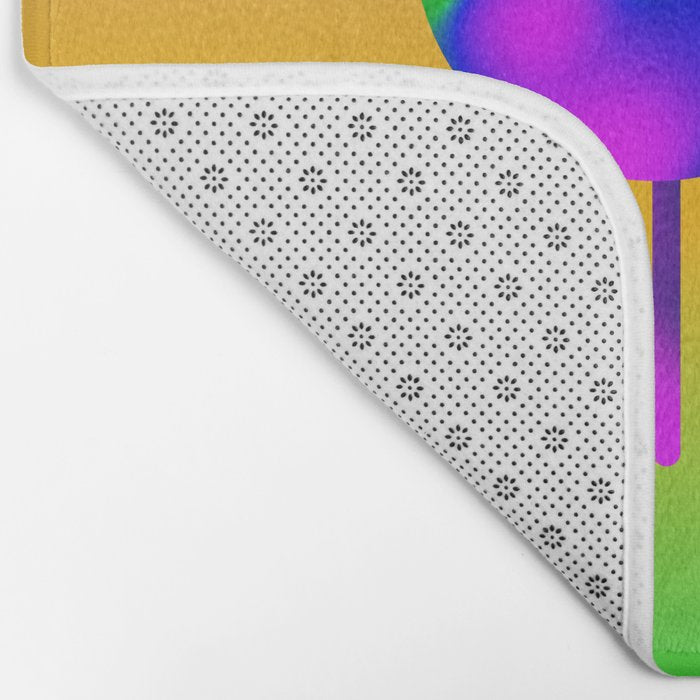 Tuscan  Landscape - Ombre Colors Minimalist Modern Abstract Iluustration  Bath Mat Gallery Image 2