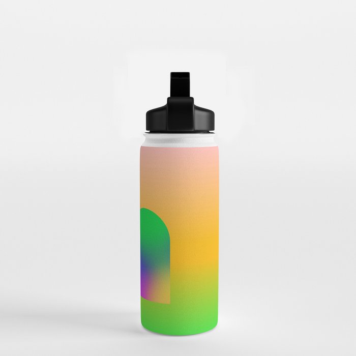 Tuscan  Landscape - Ombre Colors Minimalist Modern Abstract Iluustration  Water Bottle Gallery Image 2