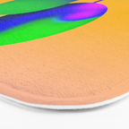 Tuscan  Landscape - Ombre Colors Minimalist Modern Abstract Iluustration  Bath Mat Gallery Image 3