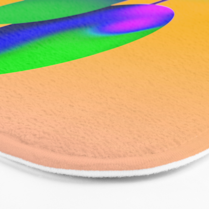 Tuscan  Landscape - Ombre Colors Minimalist Modern Abstract Iluustration  Bath Mat Gallery Image 3